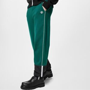 Louis Vuitton Men’s Hybrid Nylon Jogpants in Green and Black | Men’s Large